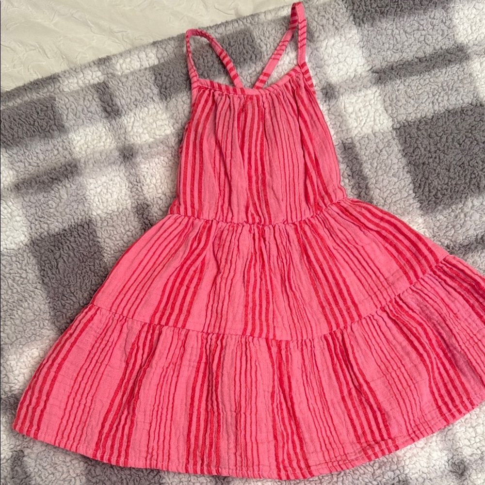 Cat & Jack Pink Pleated Tiered Sundress